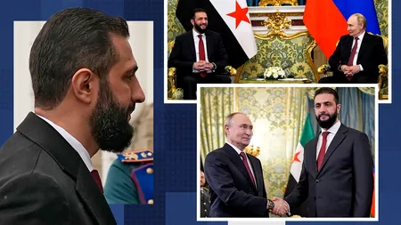 Interese reciproce. Noul lider al Siriei, vânat în trecut de Rusia și SUA pentru legăturile cu al-Qaeda, a primit „binecuvântarea” lui Putin la Kremlin. Ce urmărește Moscova pe termen lung