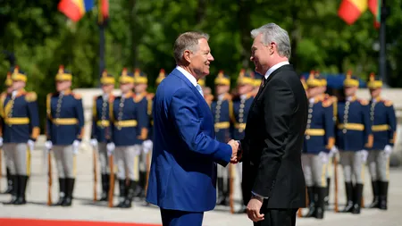 FOTO - VIDEO | Klaus Iohannis, după vizita președintelui lituanian, Gitanas Nausėda: Susținem sancțiunile adoptate la adresa Rusiei
