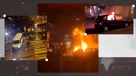 REVELION de COȘMAR  în Belgia. Mașini incendiate, focuri de artificii ilegale, pompieri atacați cu cocktail-uri Molotov. Sute de arestări