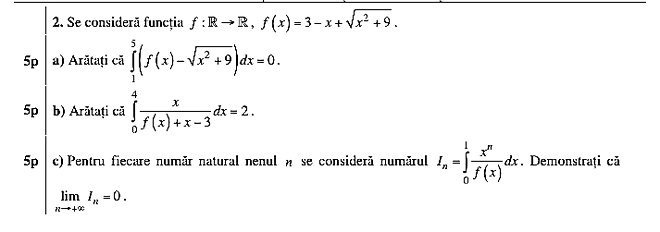 Subiecte matematică Bacalaureat 2022 – profilul real, Mate-Info