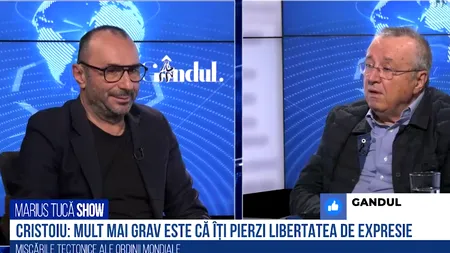 VIDEO Cristoiu: „Mult mai grav este că începi să-ți pierzi libertatea de expresie, care nu e un drept, ci o datorie a progresului”