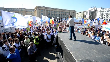 Miting PMP anti-acciza lui Ponta. Aproape 5.000 de oameni, în marș prin centrul Capitalei