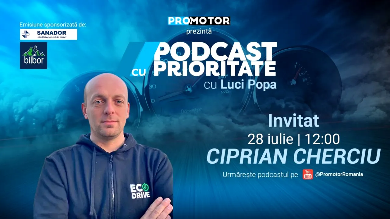 Ciprian Cherciu (EcoDrive) la „Podcast cu Prioritate” #79 by ProMotor. Despre Rabla 2025 și primul incident de hacking al sistemului FSD al unei Tesla