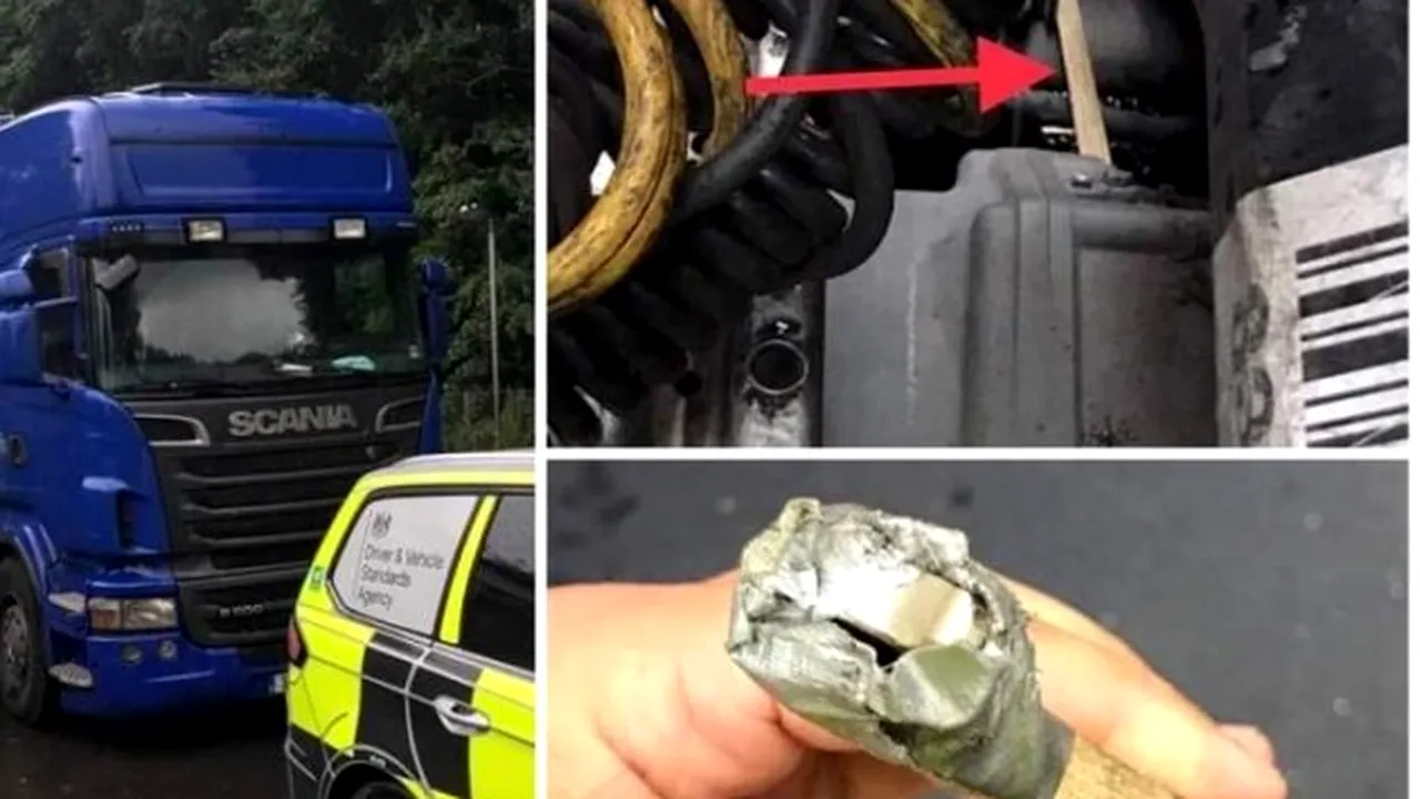 Șofer român de TIR, prins cu „maimuța