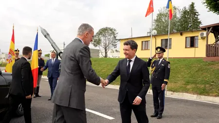 Regele Spaniei, primit de Nicușor Dan la Centrul de Instruire Getica