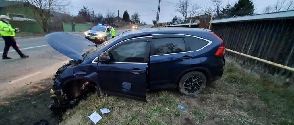 Mașină cu refugiați ucrainieni, implicată într-un accident în județul Neamț. Șoferița a adormit la volan