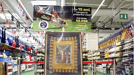 Drapelul lui Avram Iancu a ajuns în supermarket: 