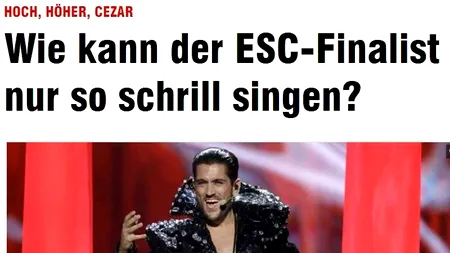 FINALA EUROVISION 2013. Cel mai bine vândut ziar din Europa îl vede pe CEZAR OUATU câștigător