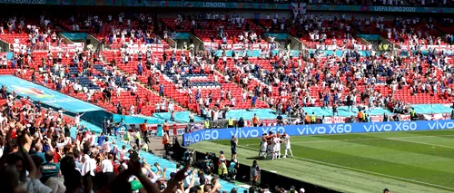 Euro 2020. Incident pe Wembley, un suporter a căzut din tribună