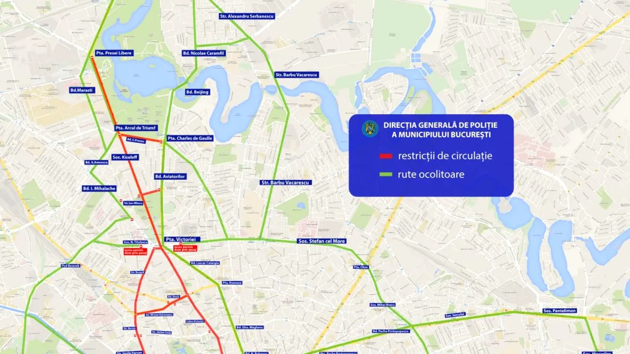 Centrul Capitalei, închis duminică pentru Maratonul Internațional București