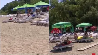 Șezlongul costă doar 15 lei pe această plajă din România. Unde se află alternativa la litoralul Mării Negre