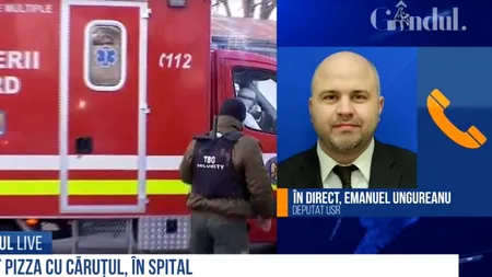EXCLUSIV. Emanuel Ungureanu, la GÂNDUL LIVE, despre personalul Spitalului Județean din Deva, care a transportat pizza în interior pentru petrecerea unui medic. „Încalcă orice reguli!”