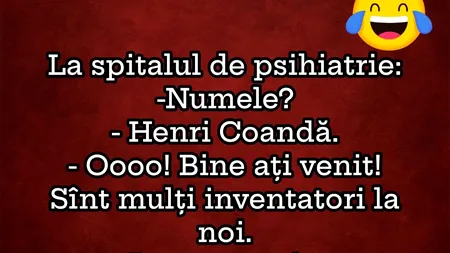 Bancul de marți | La spitalul de psihiatrie