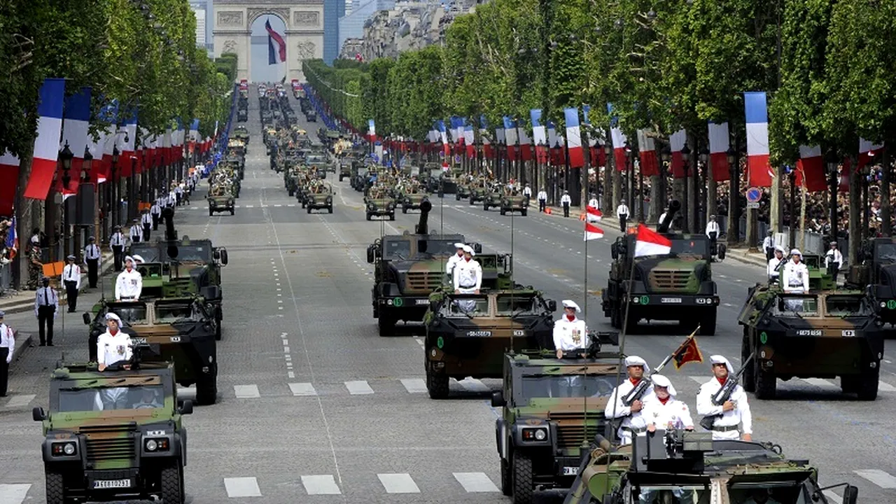 ZIUA NAȚIONALĂ A FRANȚEI. PARADA MILITARĂ de 14 iulie
