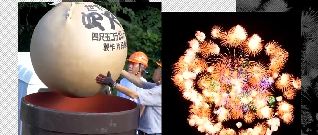 VIDEO | Record. Yonshakudama, mama artificiilor, a fost lansată cu succes în Japonia. Un singur proiectil a desenat o umbrelă cu diametrul de un km