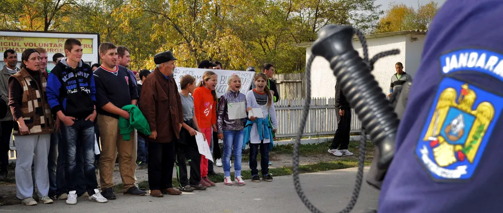 Șeful Jandarmeriei spune că nu a fost folosită forța împotriva protestatarilor de la Pungești