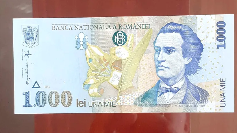 Mai știi celebra bancnotă de 100 de lei cu Mihai Eminescu?! Cu câți bani se vinde acum, în noiembrie 2022