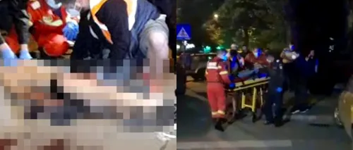 Bărbat de 50 de ani, înjunghiat în plină stradă în Capitală. Au intervenit și mascații! - FOTO
