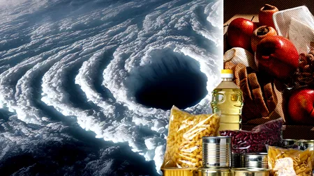 Românii s-au înghesuit în supermarketuri pentru a-și face PROVIZII din cauza Ciclonului Barbara