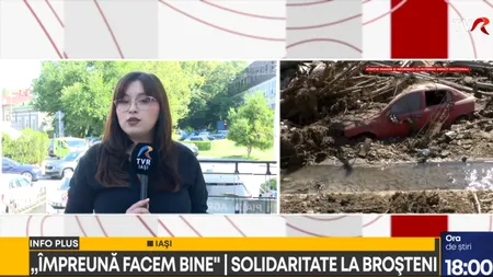 Solidaritate la Broșteni în urma DEZASTRULUI provocat de inundații. Peste 1200 de voluntari ajută localnicii