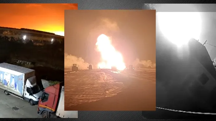 Explozia de la Călimănești a fost surprinsă de camerele de supraveghere