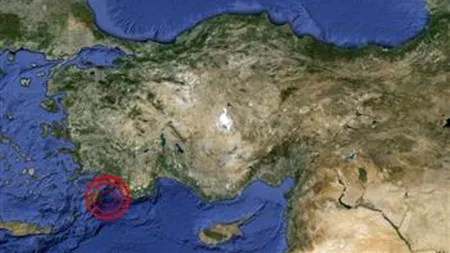 Cutremur cu magnitudinea de moment de 6,1, produs în sud-vestul Turciei