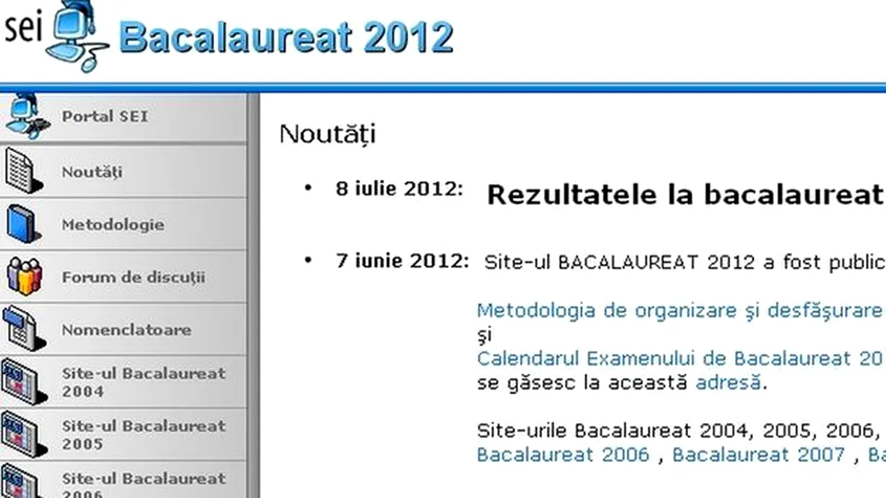 EDU.RO a publicat primele REZULTATE la BACALAUREAT 2012. Aici găsiți LISTA cu LINK-urile pe JUDEȚE