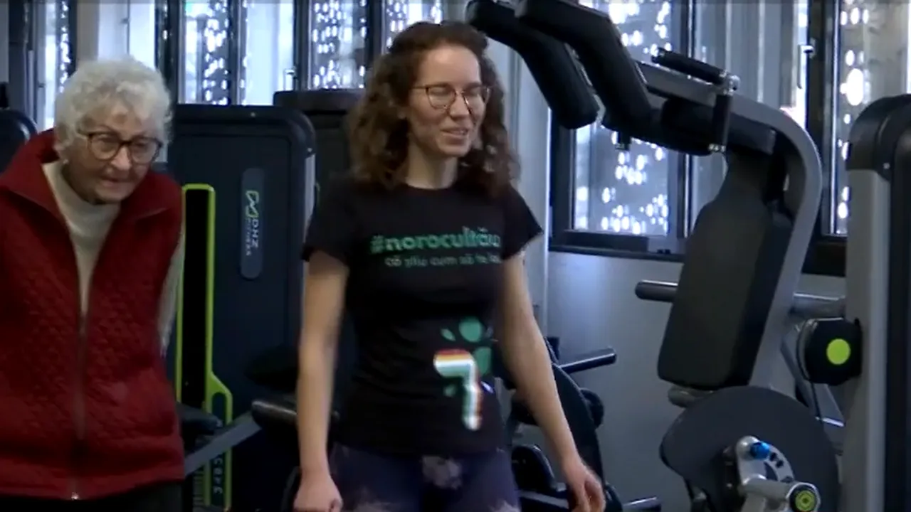 În timp ce mulți tineri găsesc diverse scuze pentru a evita mișcarea, o bătrână de 91 de ani din Cluj merge de trei ori pe săptămână la sală