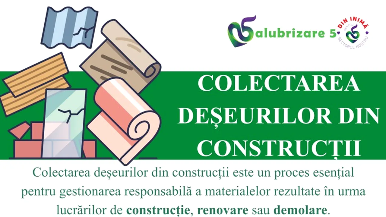 (P) Salubrizare Sector 5. Colectarea deșeurilor din construcții