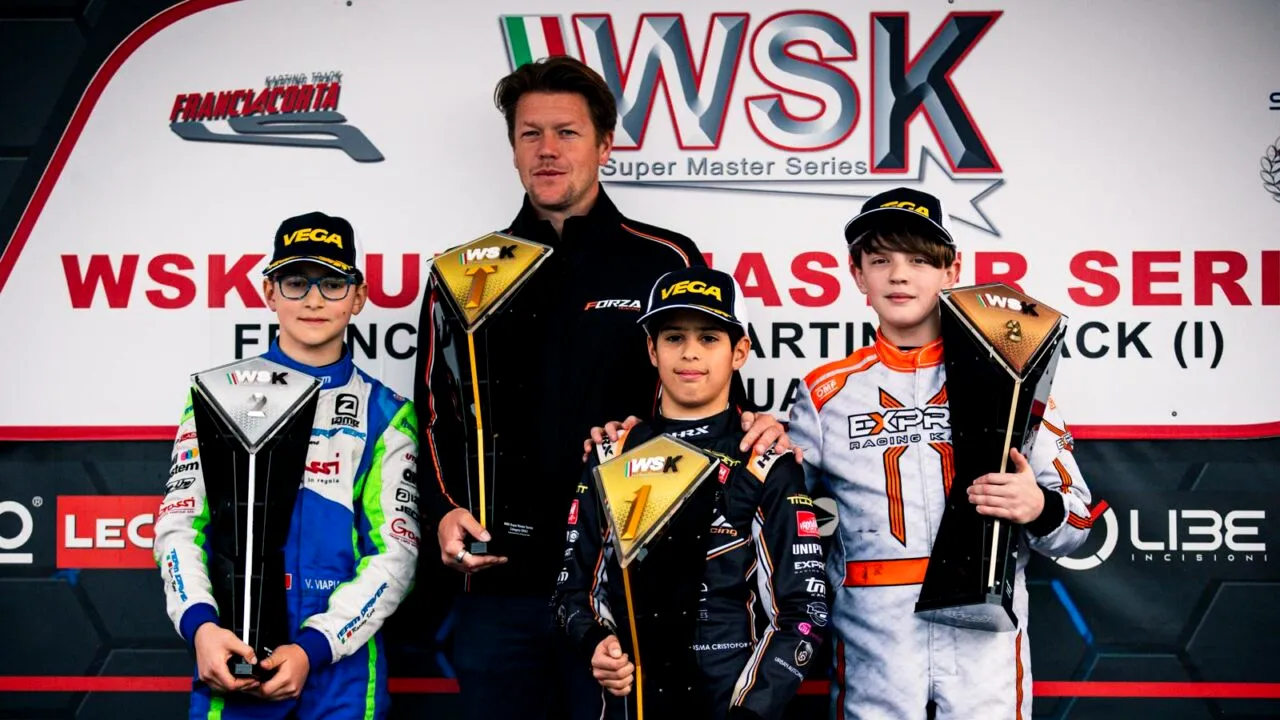 Un pilot român nu are rival în WSK Super Master Series! Victorie în cursa de la Franciacorta