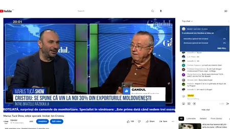 POLL Marius Tucă Show: „În următoarele luni, România ar trebui să diminueze sau să intensifice ajutorul dat Ucrainei?”