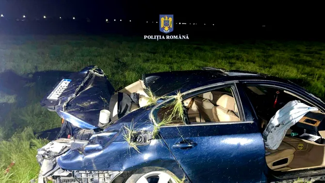 Tânăr de 23 de ani, pasager într-o mașină, a MURIT într-un accident rutier în Dâmbovița. La volan era un șofer de 18 ani
