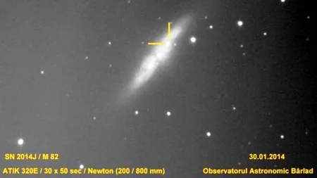 Premieră în România. Astronomii din Bârlad au surprins o supernovă