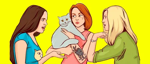 Test de logică | În această IMAGINE sunt 3 femei. Care dintre ele e stăpâna pisicii?