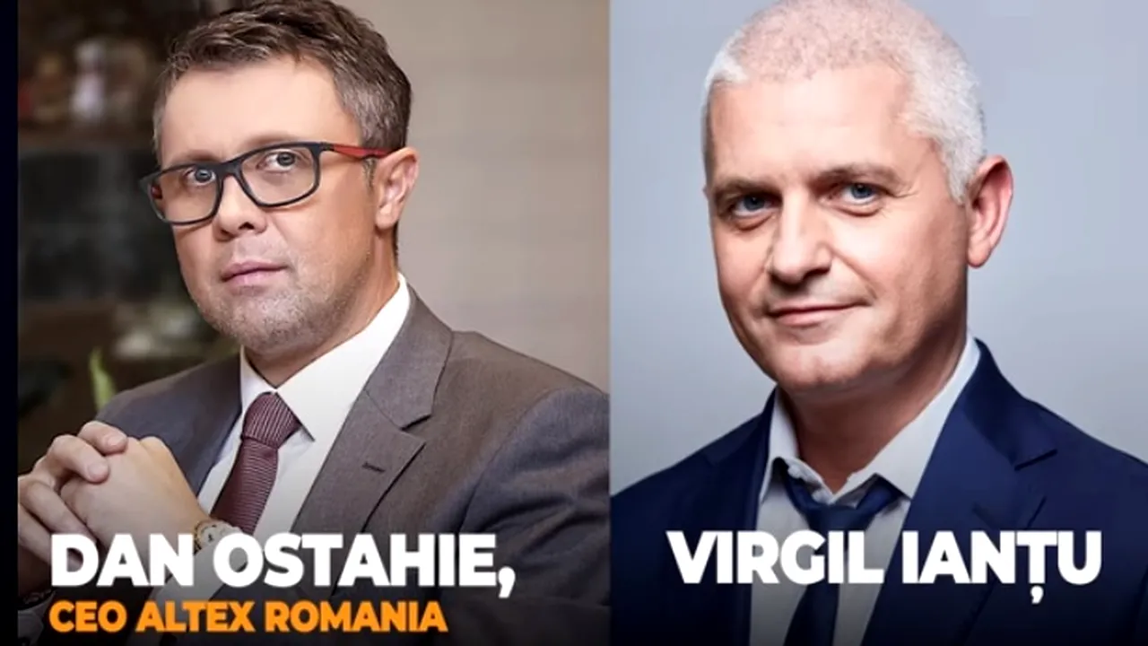 GÂNDUL LIVE. Dan Ostahie, șeful ALTEX, și Virgil Ianțu sunt invitații Emmei Zeicescu - joi, 19 martie, ora 11.30