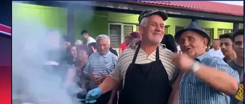 Primarul dintr-o comună din Gorj, declarat CÂȘTIGĂTOR cu 85% din voturi, a dat o petrecere cu mici și bere pentru localnici