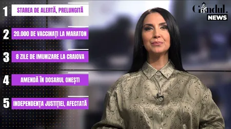 GÂNDUL NEWS. Starea de alertă a fost prelungită. Ce măsuri de relaxare s-ar putea implementa de la 1 iunie - VIDEO