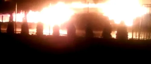 Un incendiu puternic a distrus parțial o pensiune din județul Arad