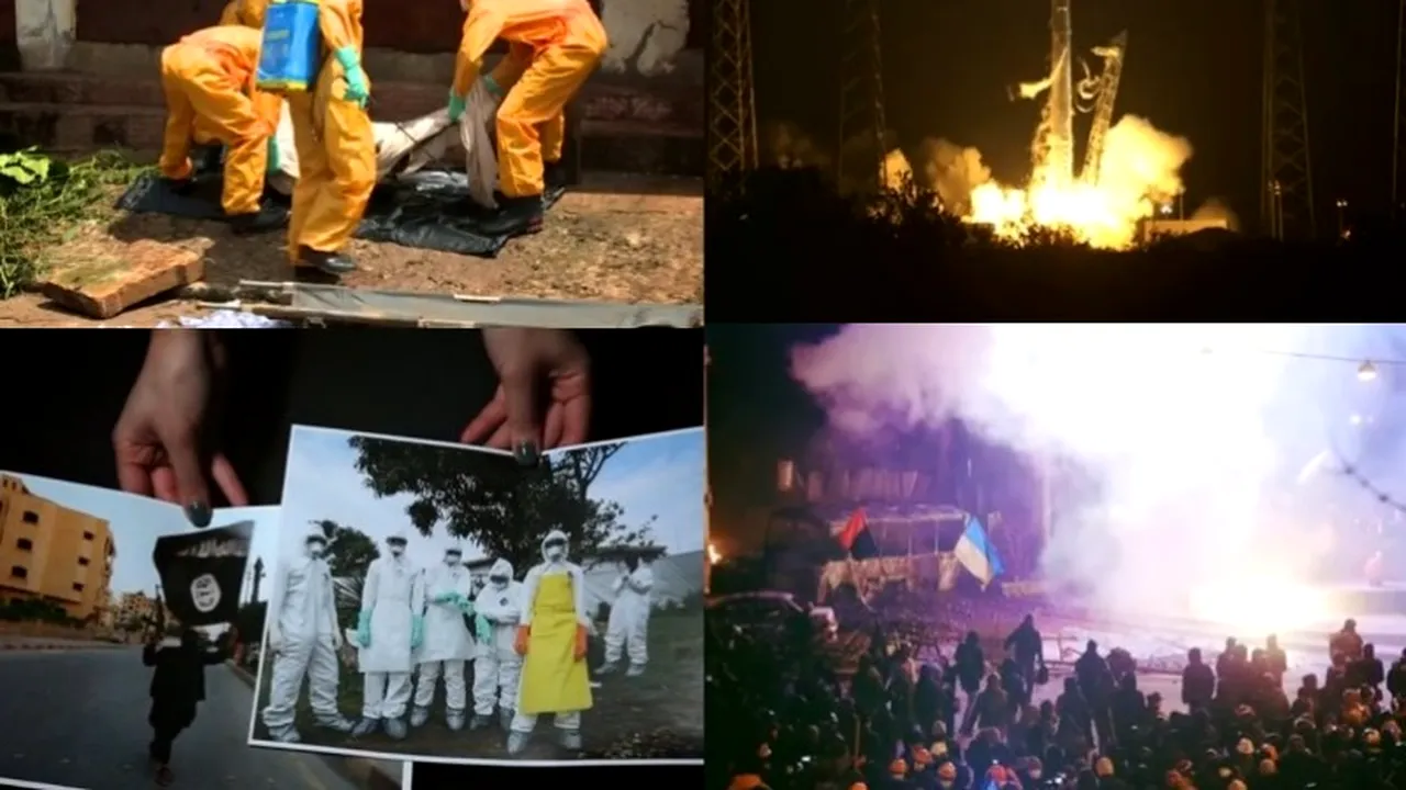 Anul 2014 în 165 de secunde. Cele mai importante evenimente surprinse de camera de filmat