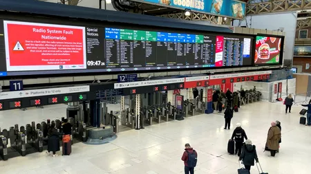 Traficul feroviar din Marea Britanie, PERTURBAT din cauza unei defecțiuni la sistemul radio de la bordul trenurilor