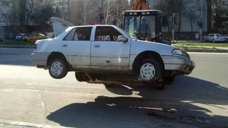 Peste 700 de mașini au fost abandonate în 2015, într-un singur sector din București