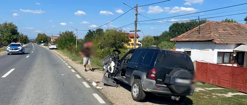 Un șofer din Olt, aflat în prag de comă alcoolică, a produs un grav accident în Vâlcea. A acroșat un bărbat care tocmai urca în mașina personală