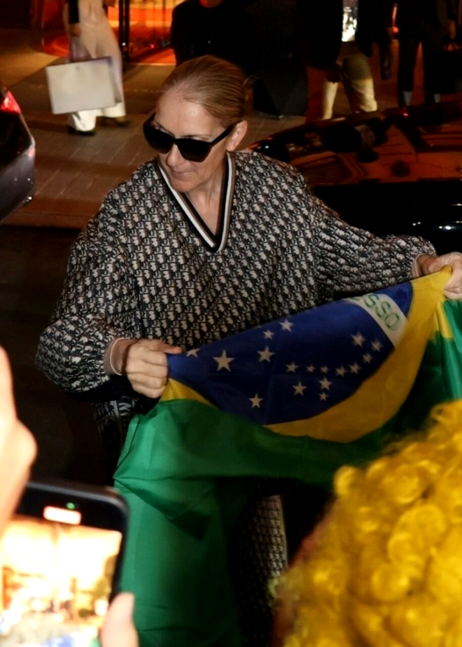 Celine Dion, la ieșirea din hotelul în care era cazată. Sursa Foto: Profimedia 