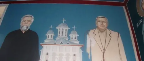 Sfântul primar din Zimnicea, pictat pe peretele unei biserici