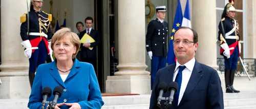 FranÃ§ois Hollande afirmă că are relații bune cu Angela Merkel, pe care nu este nevoie să le foțeze