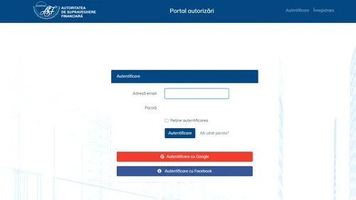 Portalul pentru autorizări al ASF a devenit funcțional. Cine poate depune cereri și documente în format electronic