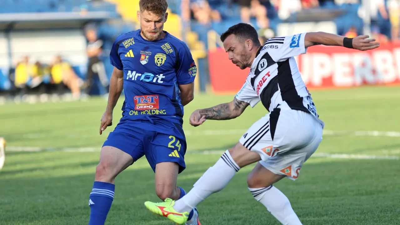 Unirea Slobozia - U Cluj, 0-1. „Păcat că acest gol a venit în etapa asta”