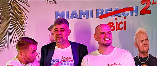 EXCLUSIV VIDEO | Premierul Marcel Ciolacu, alături de Codin Maticiuc și BRomania, la lansarea trailerului ”Miami Bici 2”: ”Welcome to Buzău!”