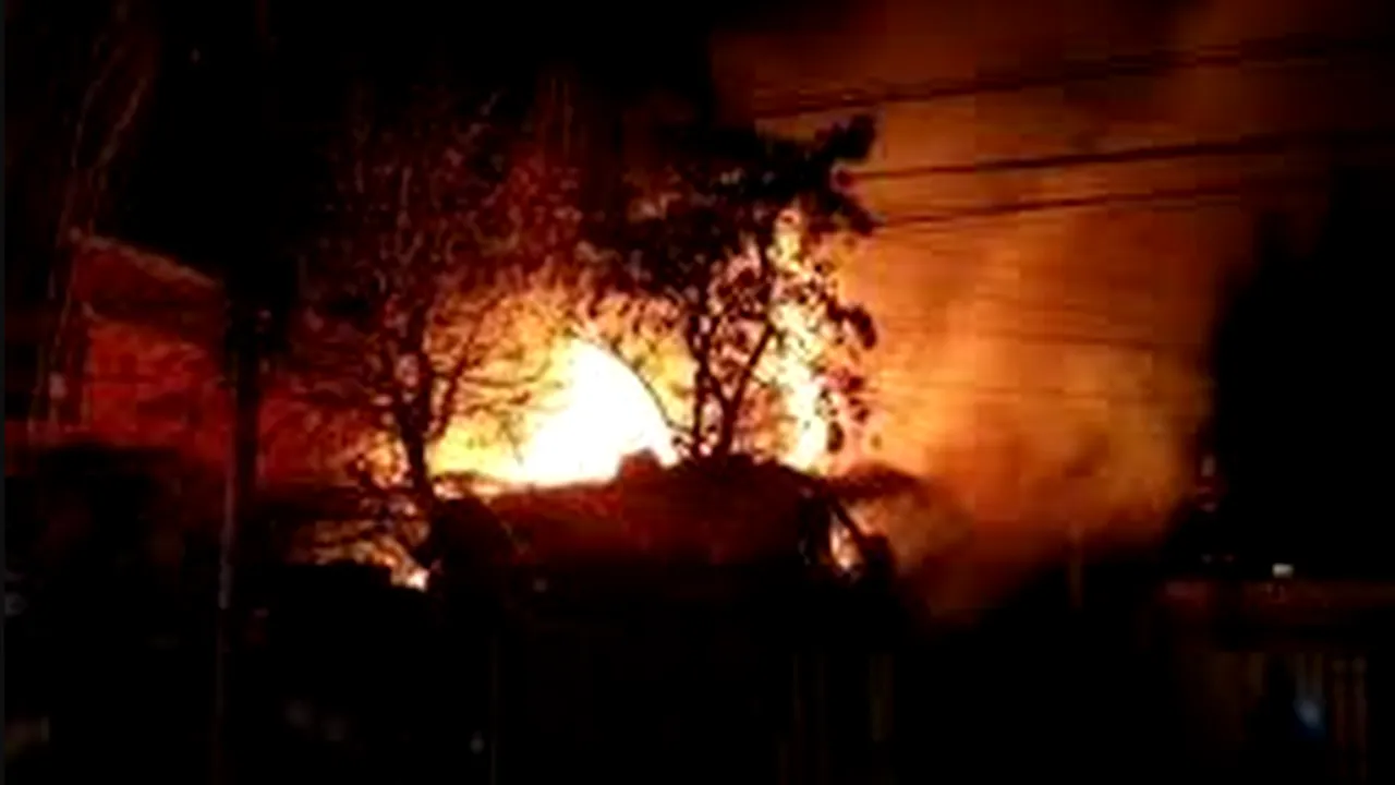 Incendiu puternic la Mănăstirea Poiana Mărului din județul Buzău
