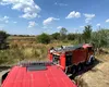 Intervenție de amploare a pompierilor lângă Delta Văcărești, unde a izbucnit un INCENDIU puternic. Un bărbat a fost transportat la spital